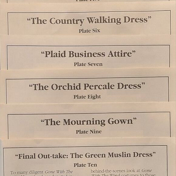 Gone With the Wind Complete Plate Set - 10 Plates - Picture 2 of 3